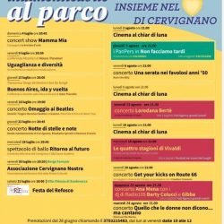 Serate al Parco Europa Unita a Cervignano del Friuli