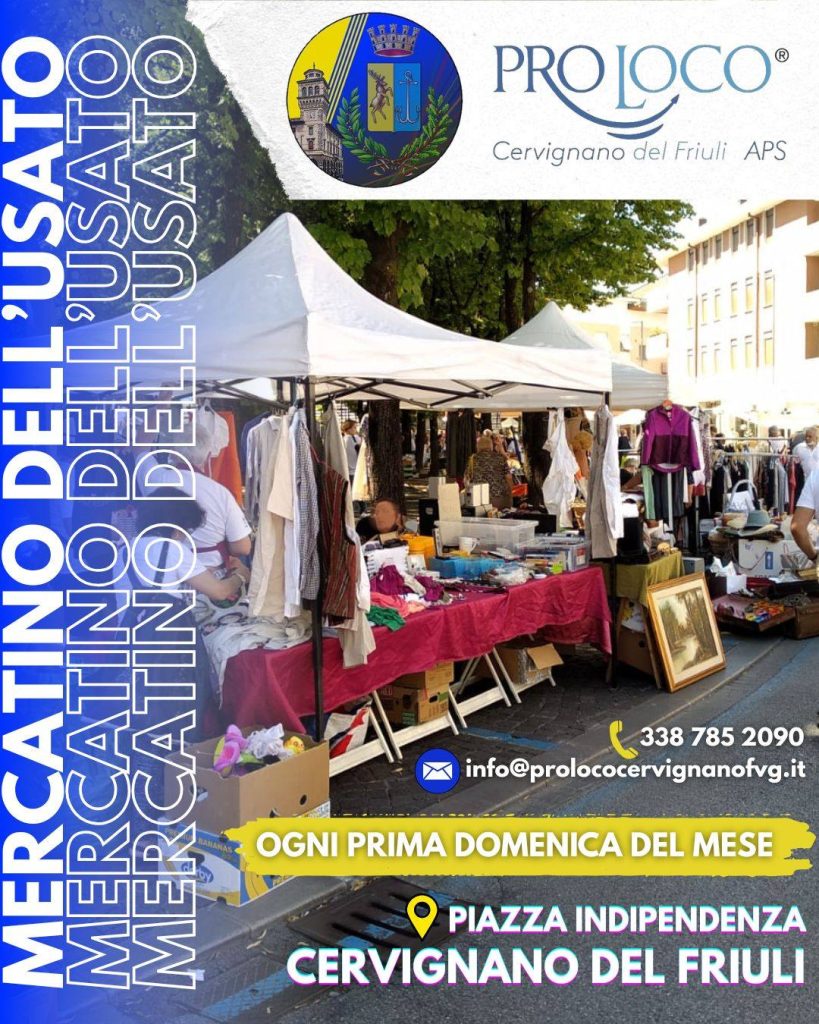 COMUNICAZIONE IMPORTANTE: MERCATINO DELL’USATO DELLA PRIMA DOMENICA DEL MESE